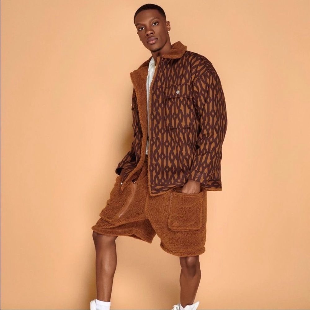 NEW Adidas Ivy Park Teddy Shorts Sherpa Cargo